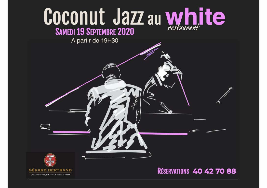 Evenement white restaurant tahiti coconut jazz